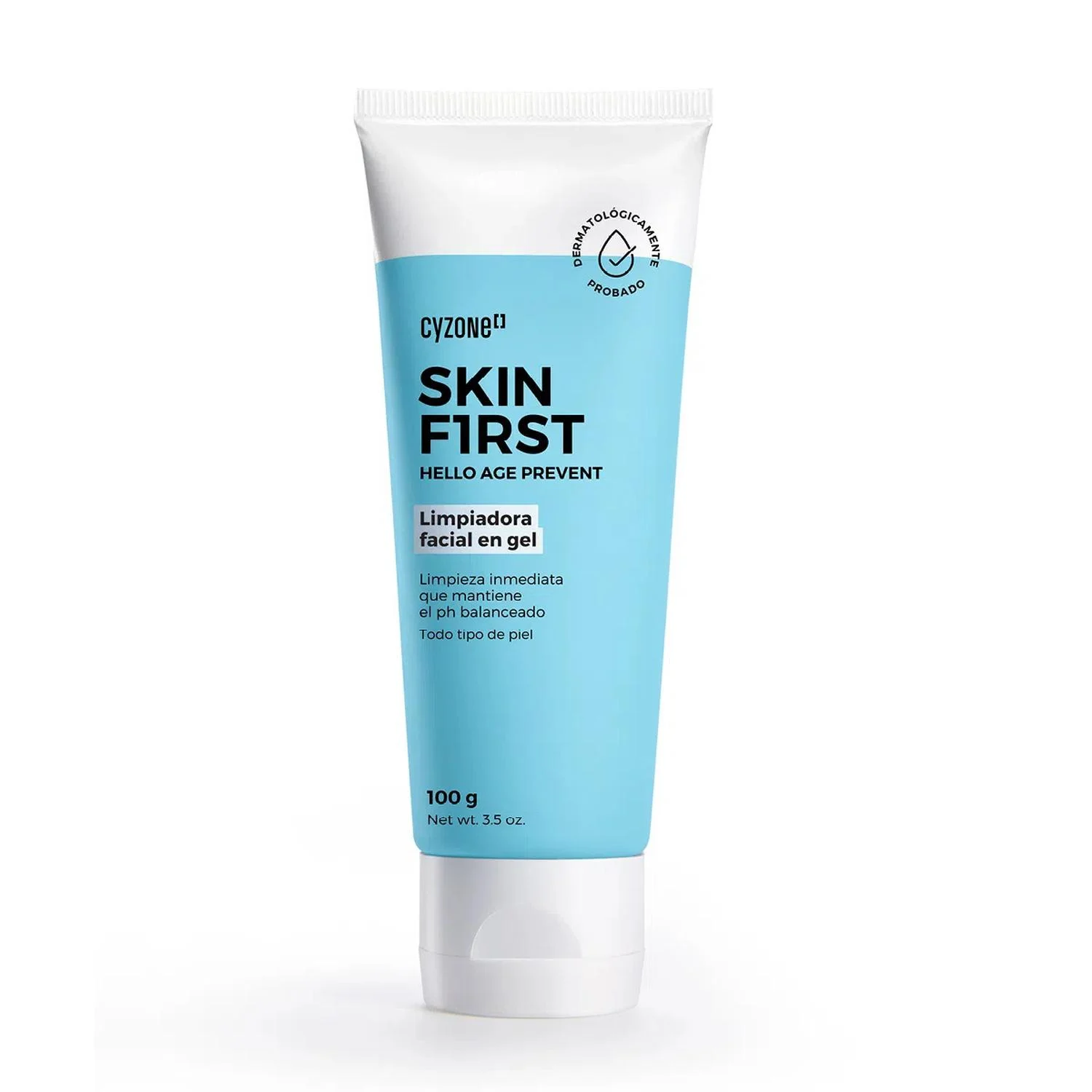 LIMPIADORA FACIAL EN GEL HELLO AGE PREVENT SKIN FIRST CYZONE 100GR