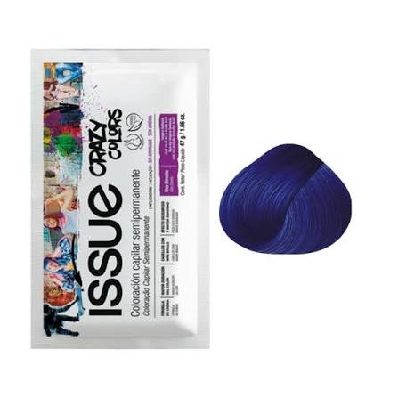 CRAZY AZUL ISSUE CRAZY COLORS COLORACIÓN CAPILAR SEMIPERMANENTE 47GR