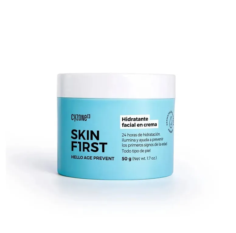 HIDRATANTE FACIAL EN CREMA HELLO AGE PREVENT SKIN FIRST CYZONE 50GR